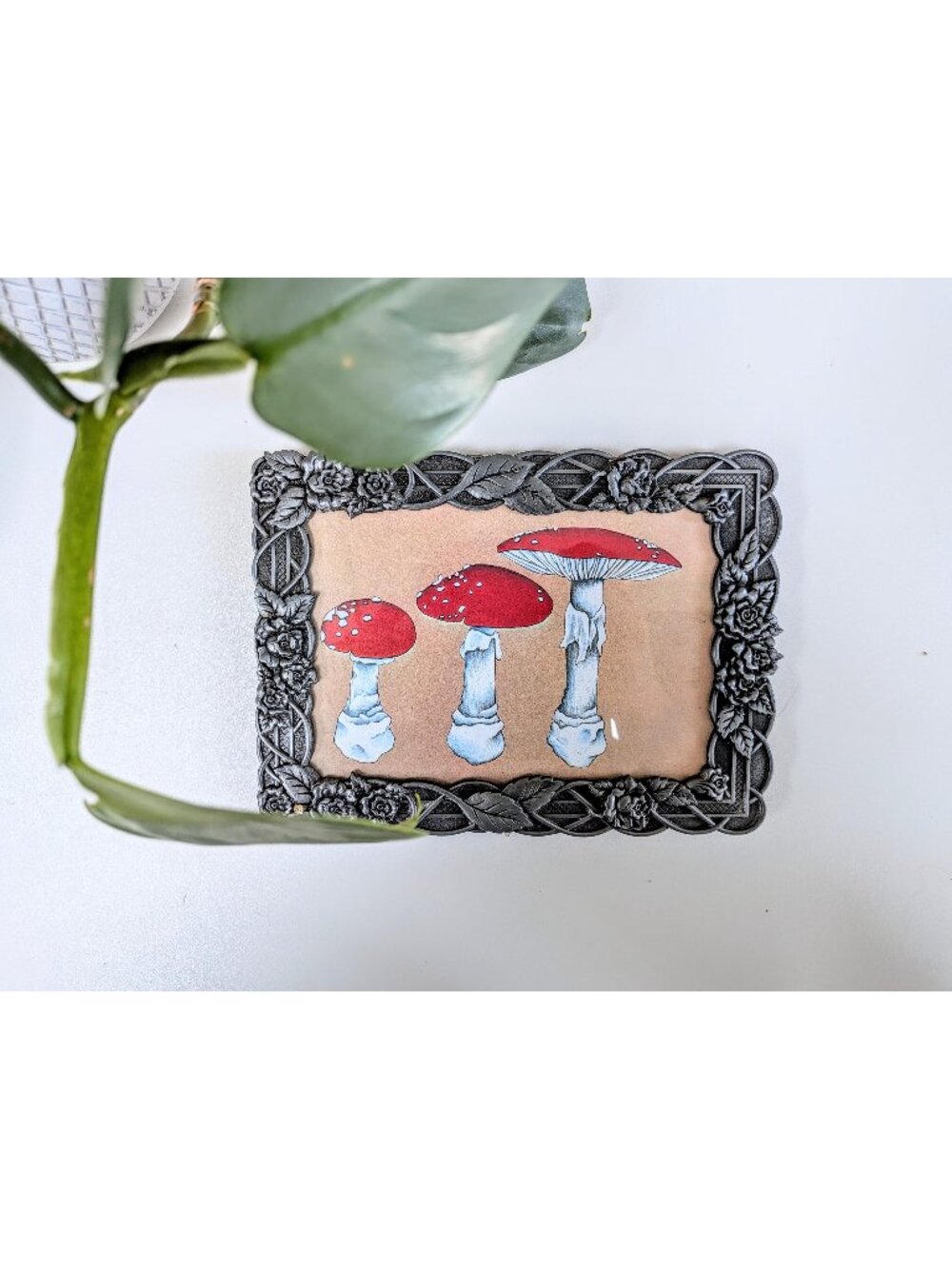 Vintage Framed Book Illustration "Mushies" Art Print | Framed Retro Storybook